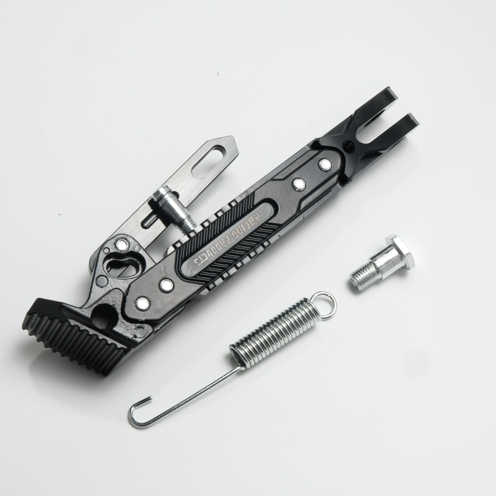 Motorcycle Black CNC Adjustable Metal Side Kickstand Foot Support Bracket
