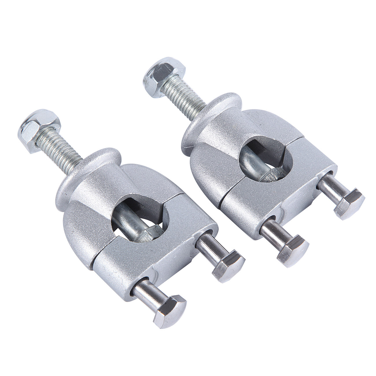 7/8″ 22mm Handlebar Mount Riser Clamp Chrome For Kawasaki KX125 KX250F KX250
