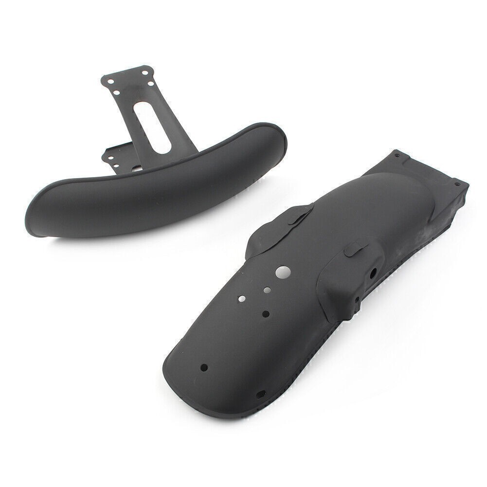 Black Metal Front+Rear Fender Mudguard Cover For Cafe Racer Retro CG125