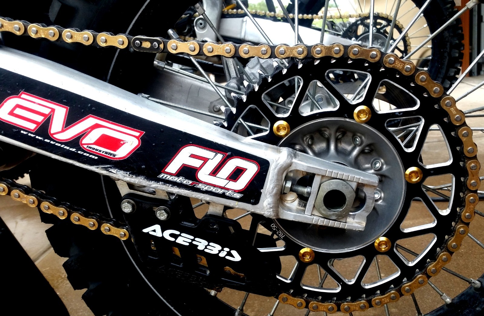 Kawasaki KX450F Sprocket Set / Chain Combo Kit Gold Motocross Black 13/51T