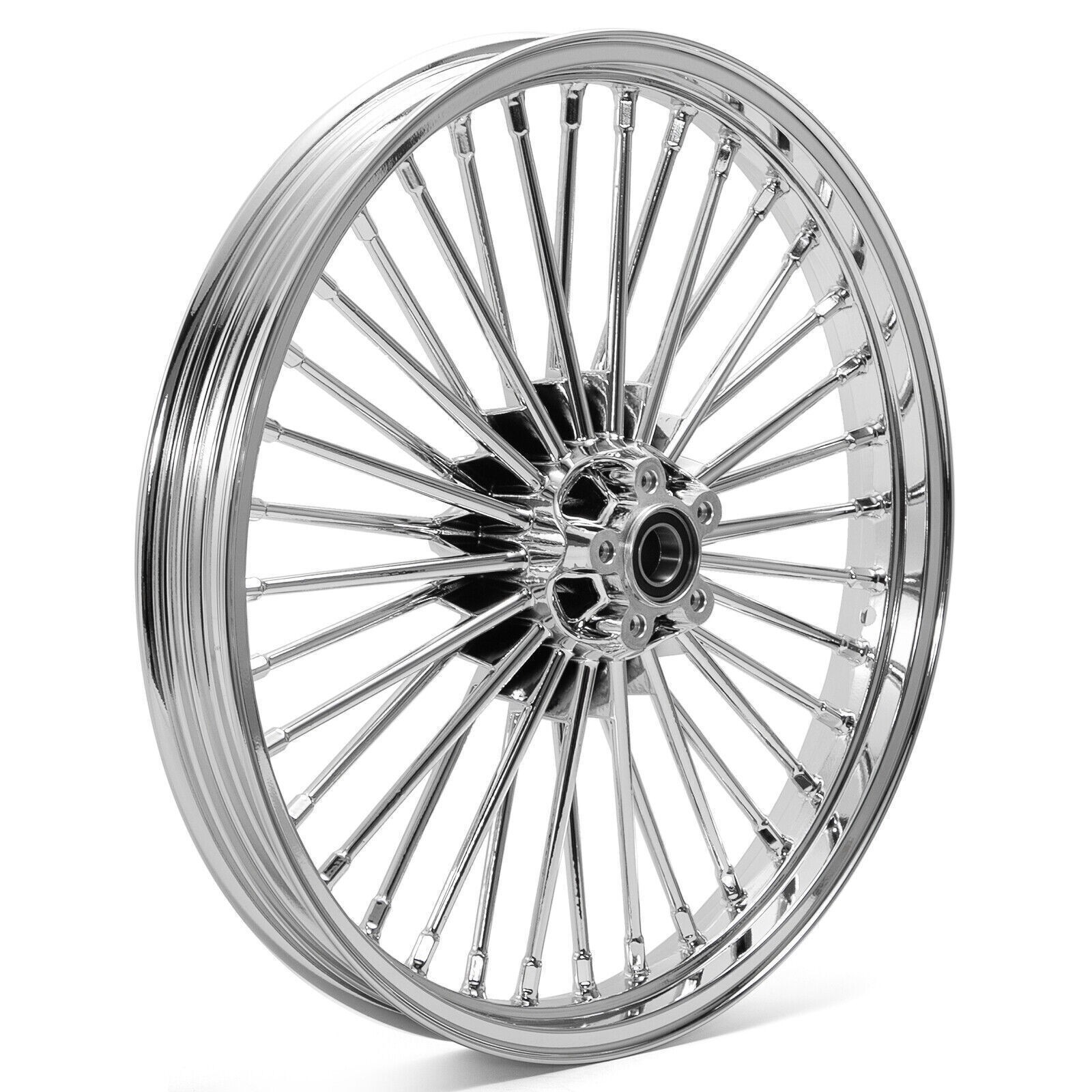 21×2.15 Fat Spoke Front Wheel Rim DUAL/Single Disc for Harley Dyna Street Bob