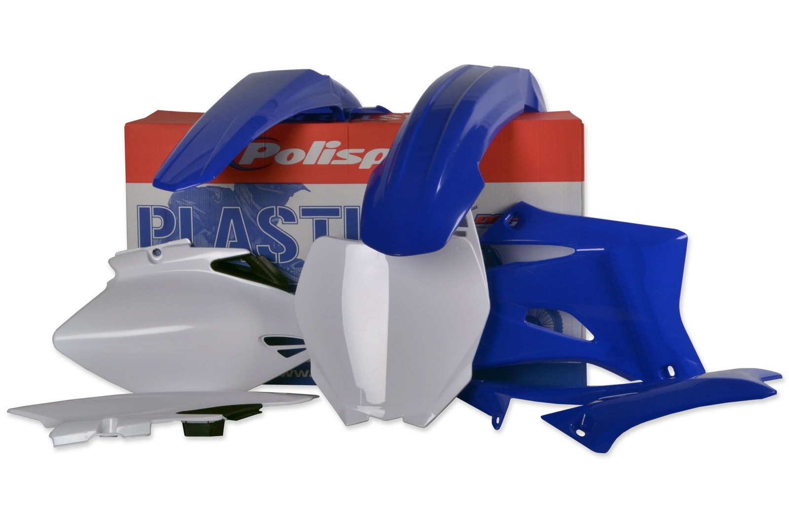 Polisport Blue, White Plastic Kit fits 06-09 YZ250F, YZ450F