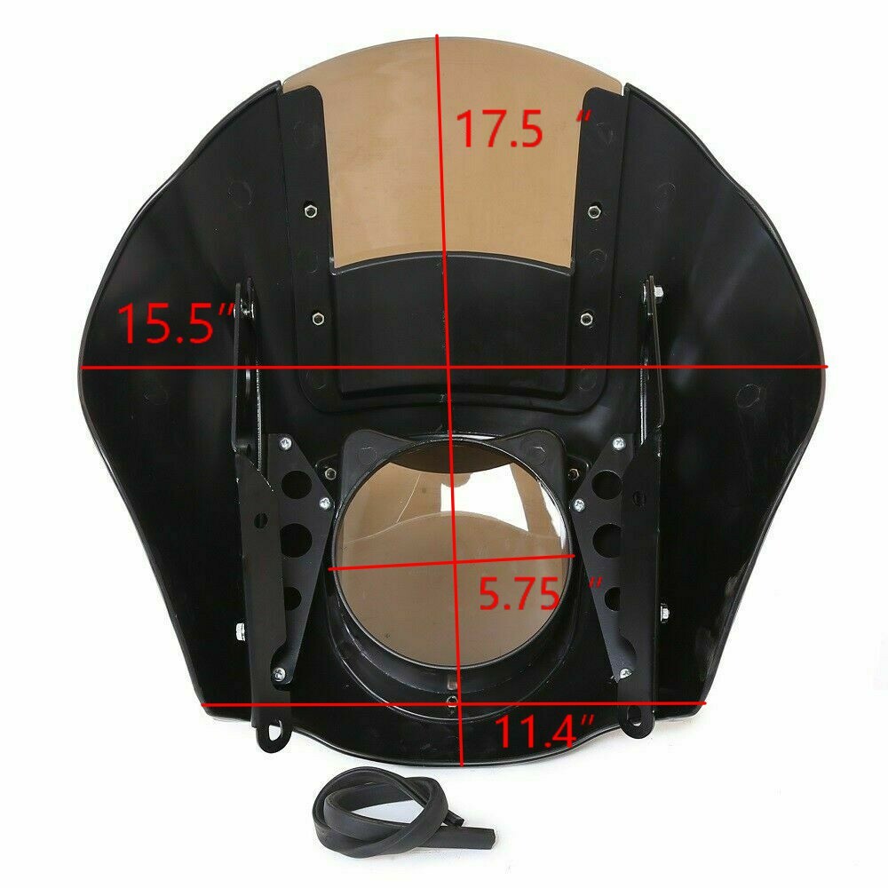 Quarter Fairing Windshield Fit For Harley Dyna Low Rider FXDL Street Bob 95-05