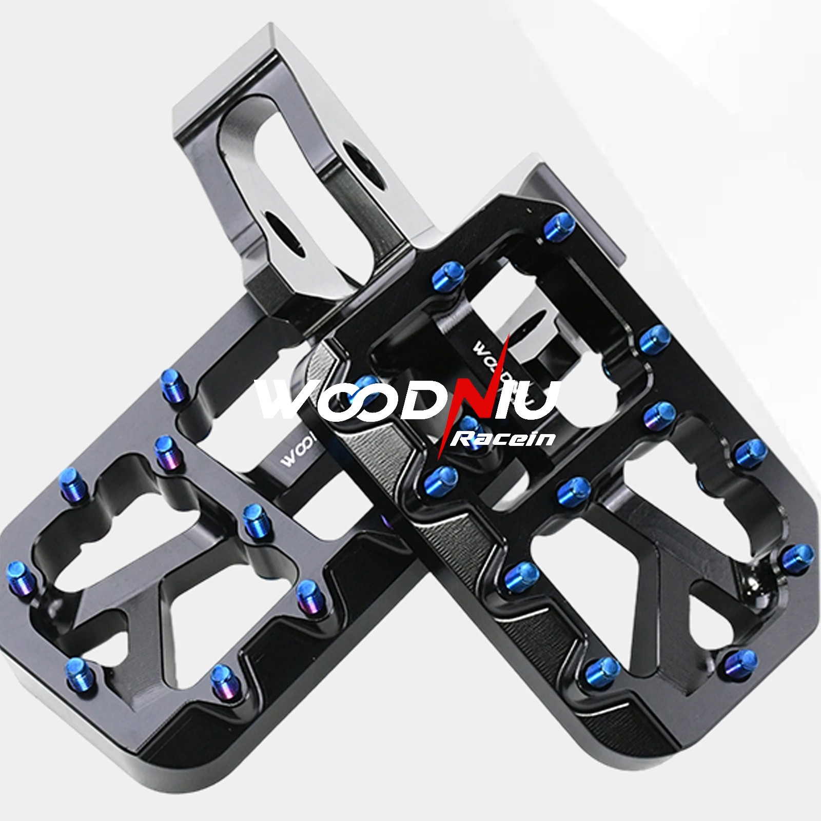 CNC Aluminum Alloy Wider Footpegs Foot Pegs for Surron Ultra Bee Non-slip Spikes