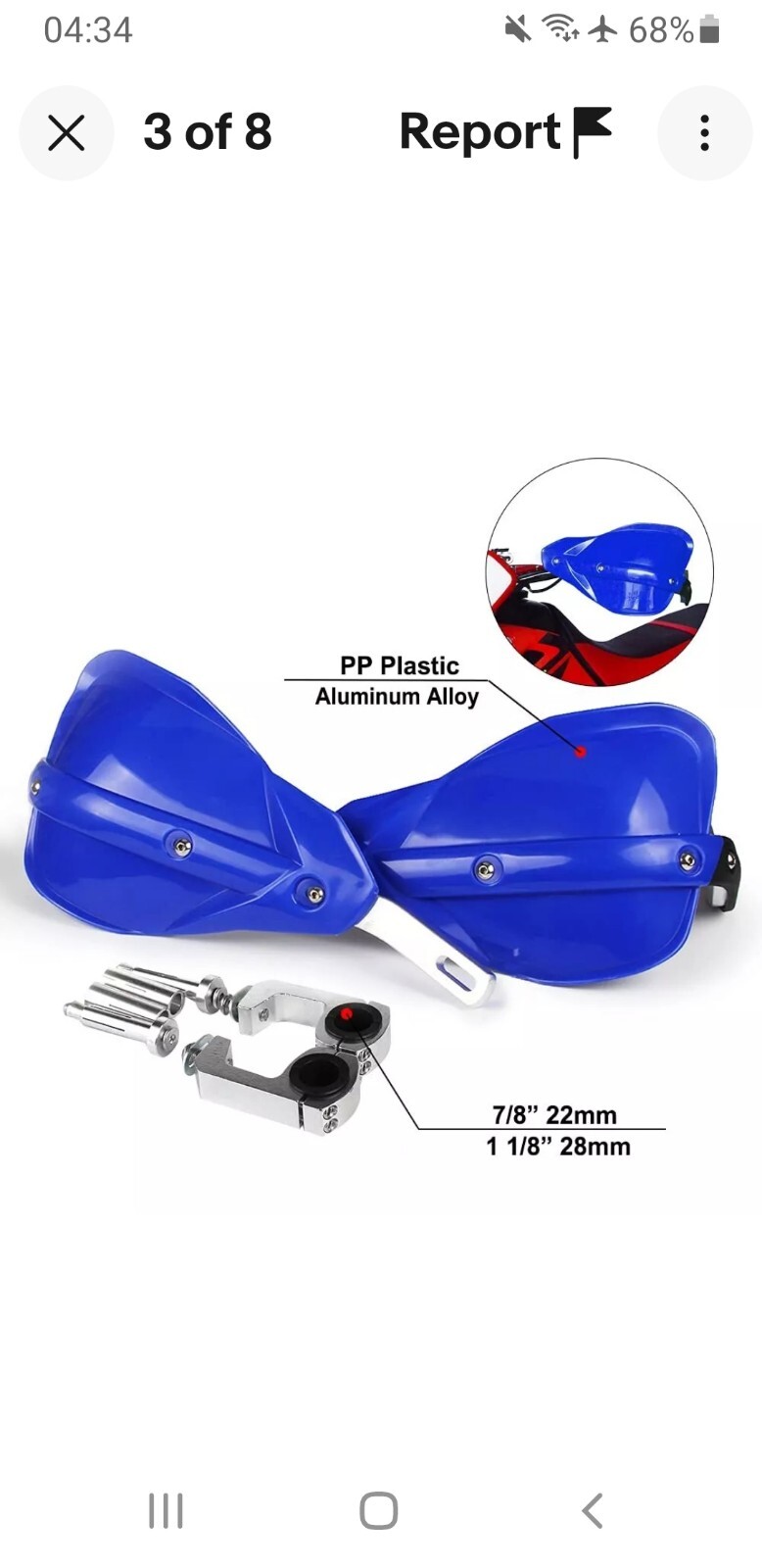 Handlebars Aluminum High-quality Universal HandGuard, Guard and Wind Protection.