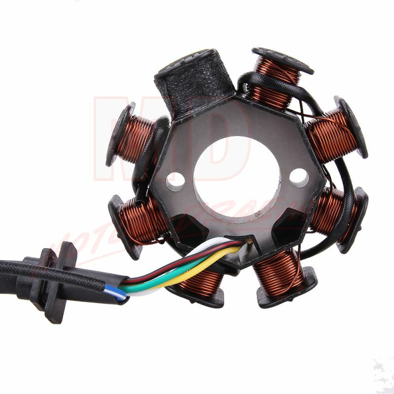 8 Coil Pole Magneto Stator For GY6 ATV Scooter Moped 150cc ROKETA TAOTAO SUNL US