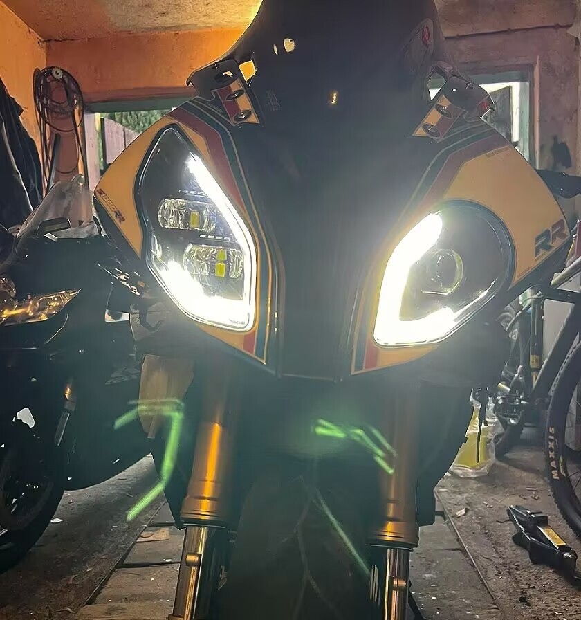 Pair LED Headlight with Hi/Lo For BMW S1000RR 2015 2016 2017 2018 S 1000 RR