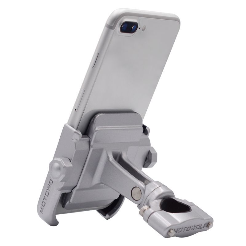 Cell Phone Mount Holder Motorcycle Bike Bicycle 360 Rotation Handlebar Install