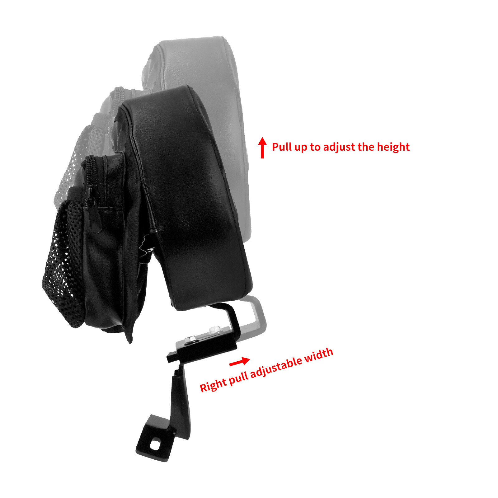 Front Driver Rider Backrest Pad For Harley Touring CVO Road King Glide 2009-2023