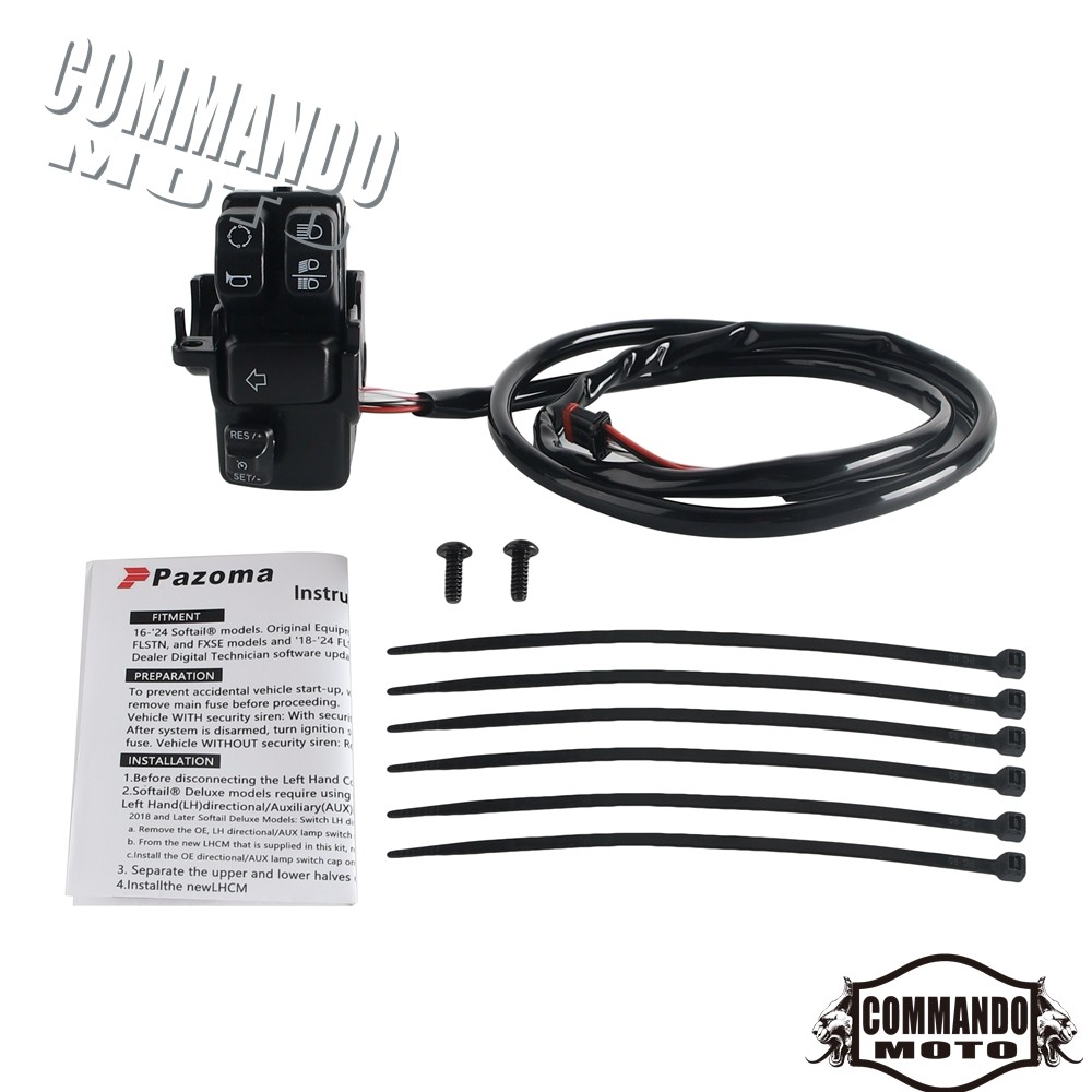 Cruise Control Kit For Harley Softail FXSE FLSTFBS 2016-17 FLFB FLFBS 2018-2024