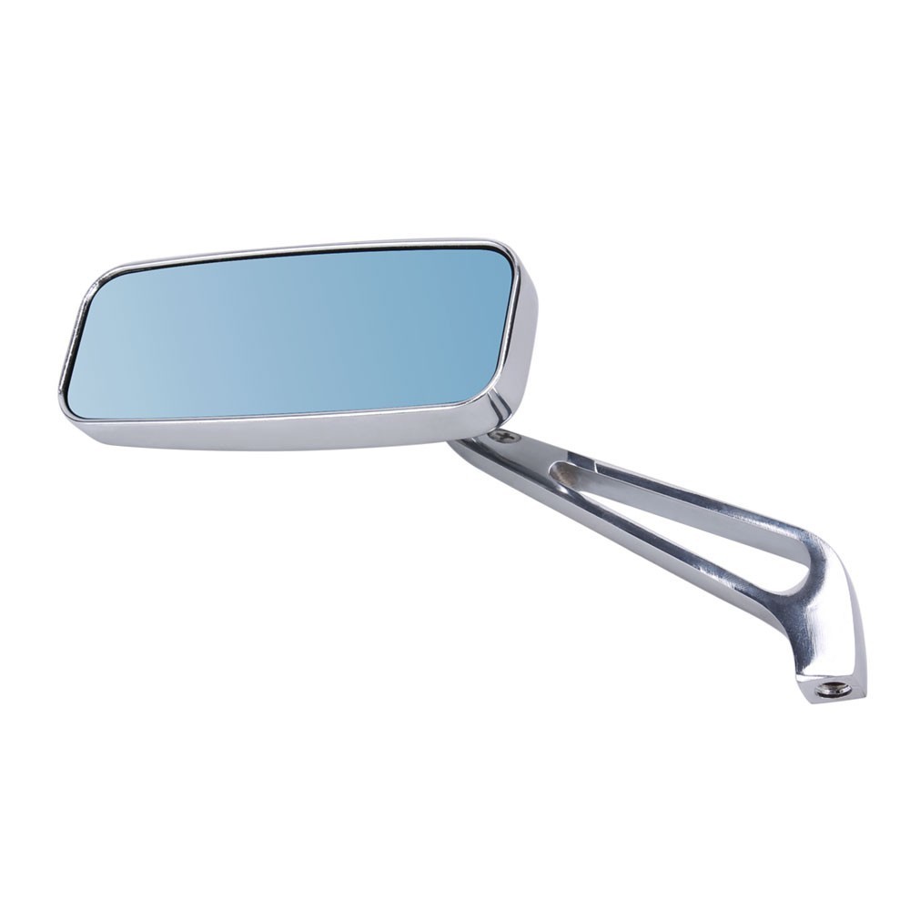 8MM/10MM Chrome Motorcycle Rectangle Rear View Mirrors For Honda Suzuki Kawasaki