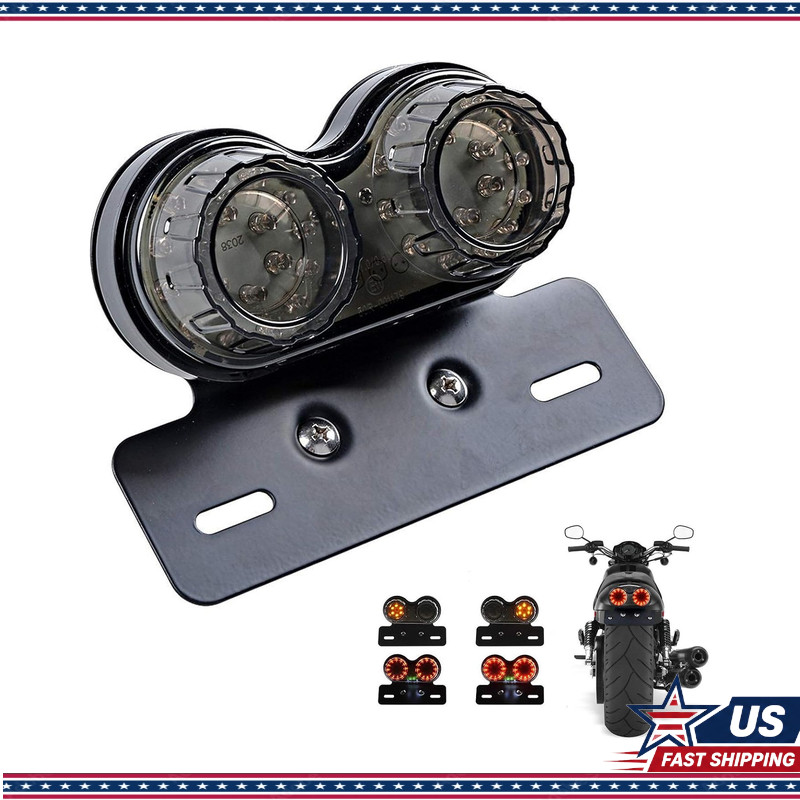 40-LED 40W Integrated Tail/Running Light w/ Brake Turn Signal Plate Color: Black