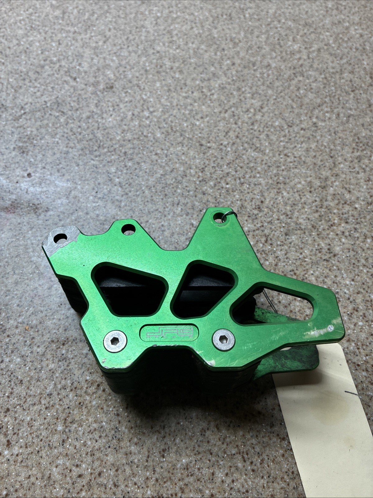 Chain Slider Guide Mount Green Metal Aluminum Jfg Racing Mount Kawasaki Kx250f