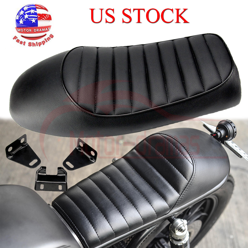 Motorcycle Cafe Racer Seat Hump Saddle Universal For Harley Honda Suzuki Yamaha