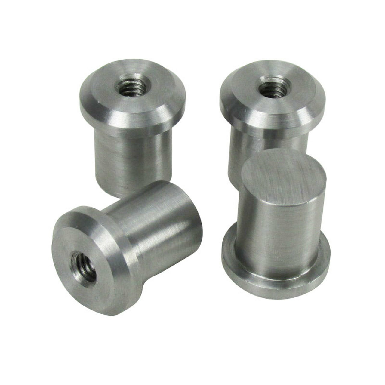 Motorcycle Gas Tank Oil Bag Mounting Tophat Bungs 5/16-18 STEEL KIT Chopper USA