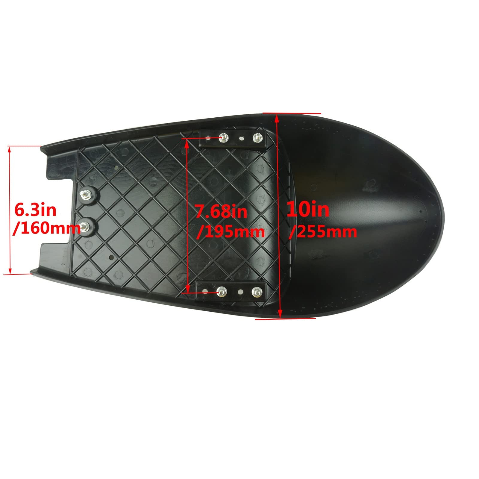Black Hump Retro Motorcycle Cafe Racer Seat Vintage Style Cushion Saddle