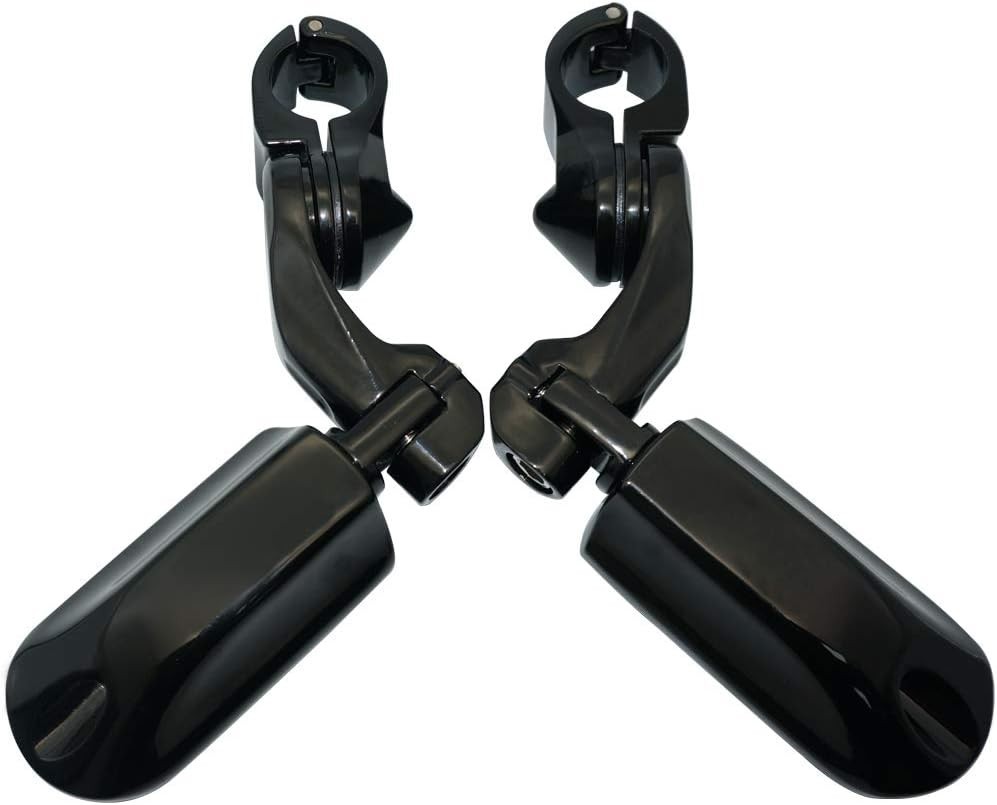 1.25″ Highway pegs,Motorcycle Angled Adjustable Highway Footpegs for Harley