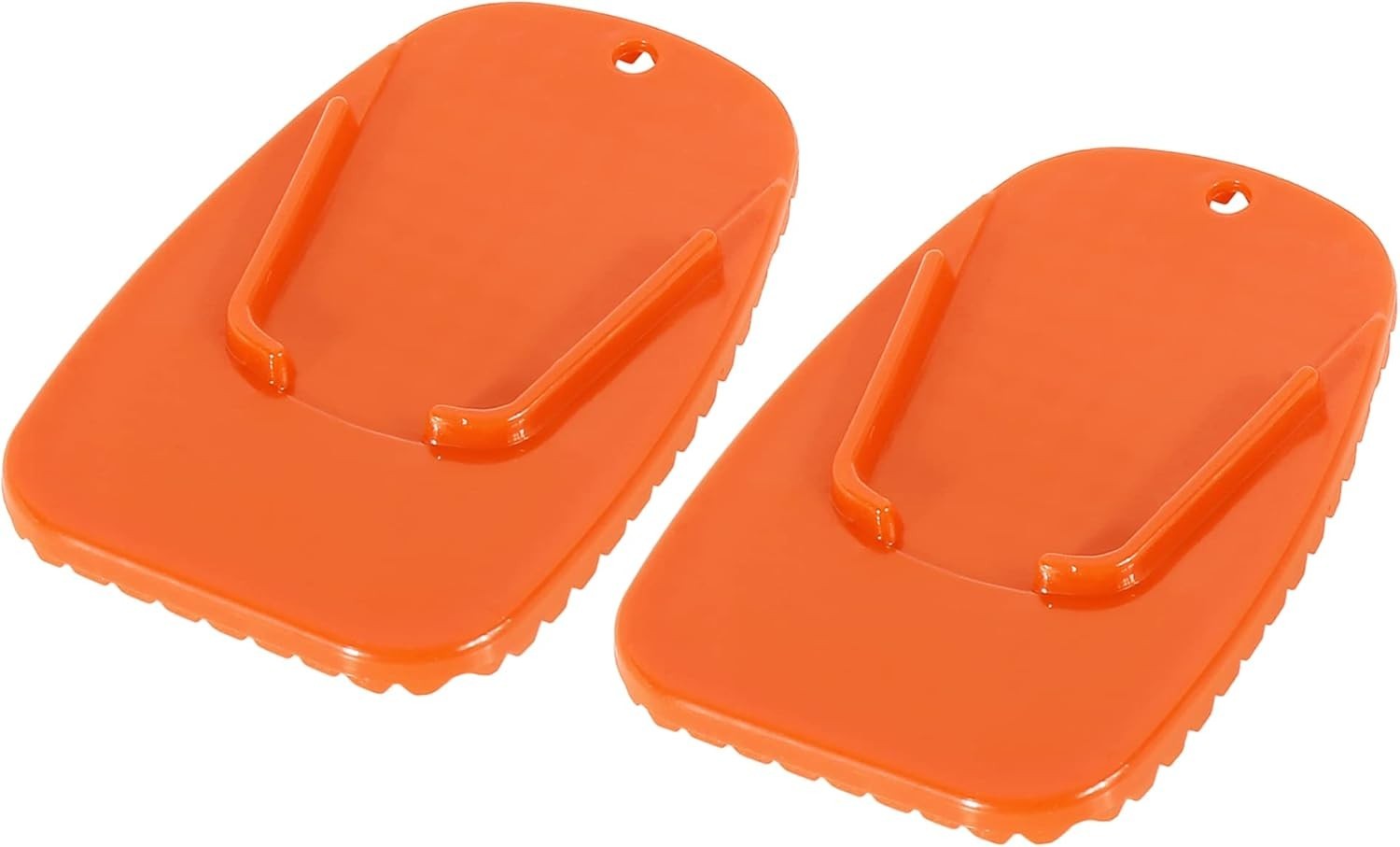 2pcs Motorcycle Kickstand Pad Support Plate Pad Parking Stand Side Stand Exte…