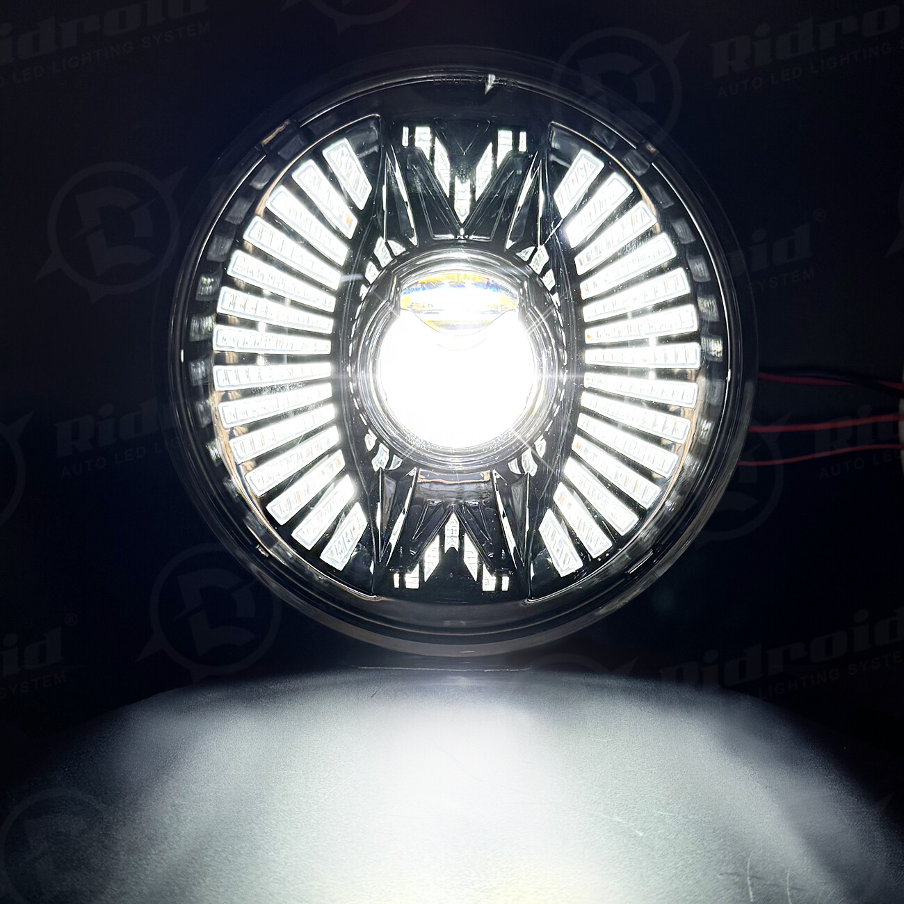 7″ Inch LED Headlight with Turn Signal for Harley Heritage Softail Classic FLSTC