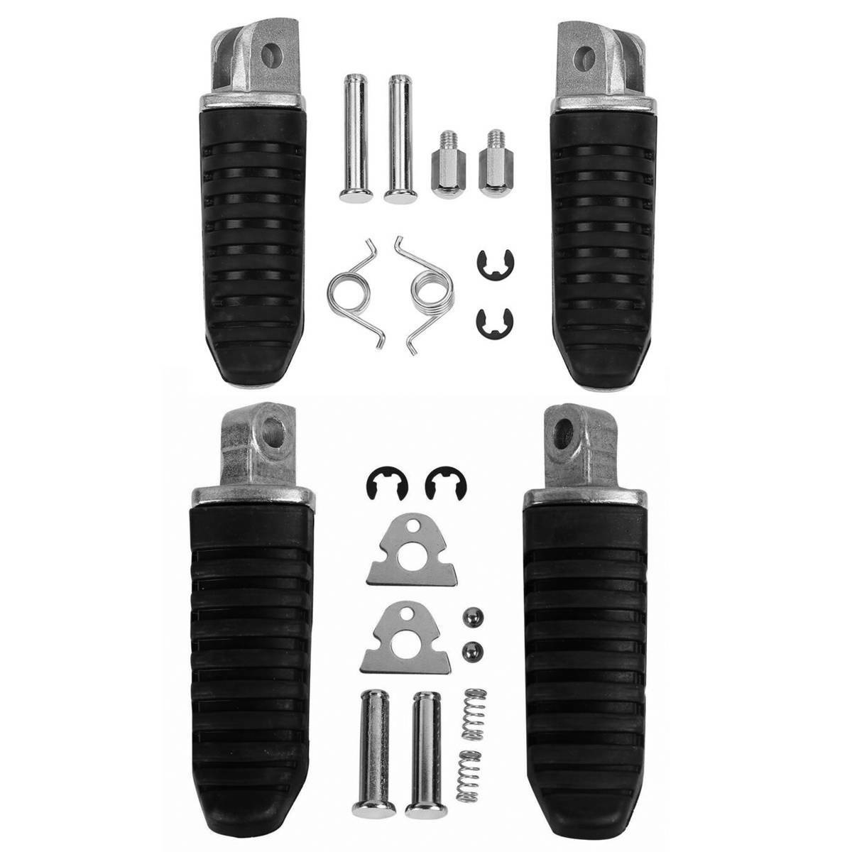 Front Rear Footpegs Foot Pegs Footrest For Suzuki GSX1300R Hayabusa 2008-2012 09