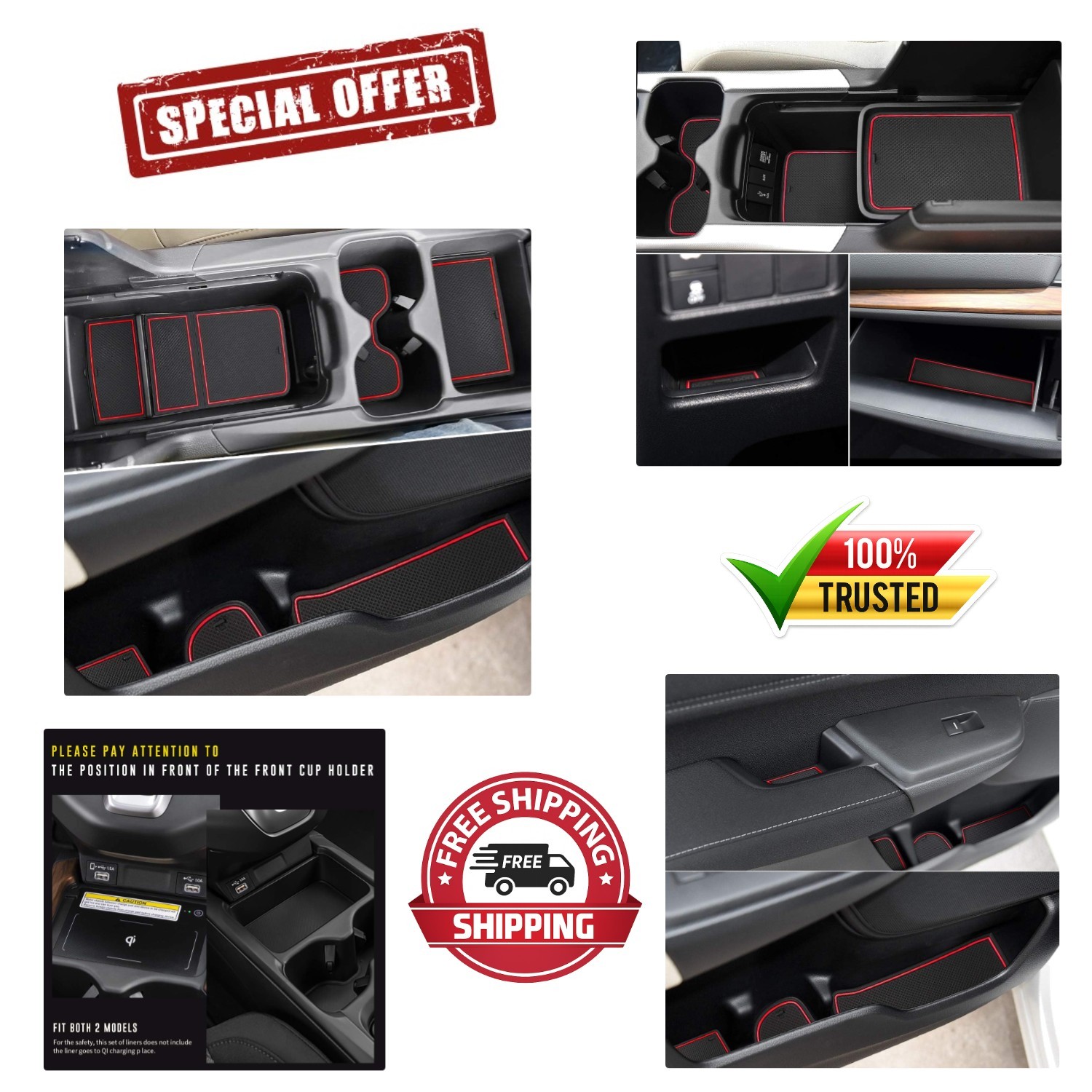 20 Waterproof Anti-Dust Mats for 2020-2022 Honda CR-V | Easy Clean Rubber Liners