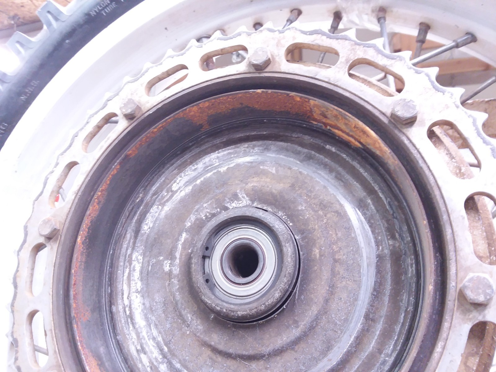 KTM 495 KTM495 Rear Wheel Rim & Sprocket 2.15×18 NORDISK OEM 1983 RB184 ANX-D6