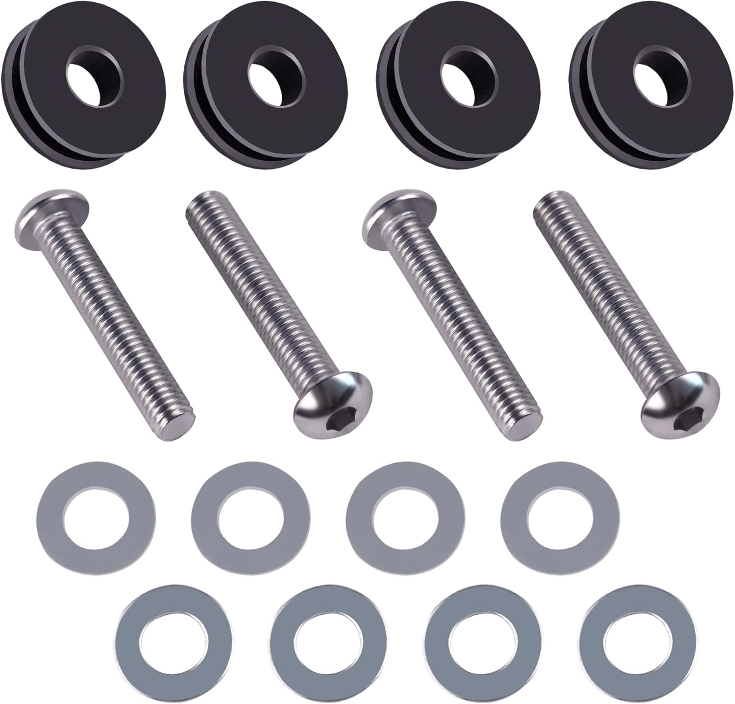 91800025 Windshield Mounting Hardware Kit Fits Harley FLSTC,FLS,FLST,FLSTN Model