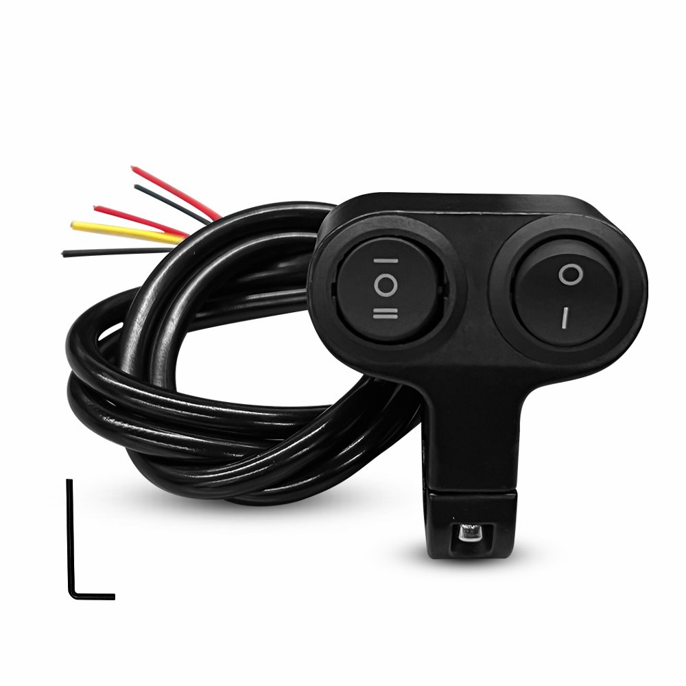 Motorcycle Handlebar Dual Button On Off Switch 22mm 7/8″ Motorbike Refit 12V