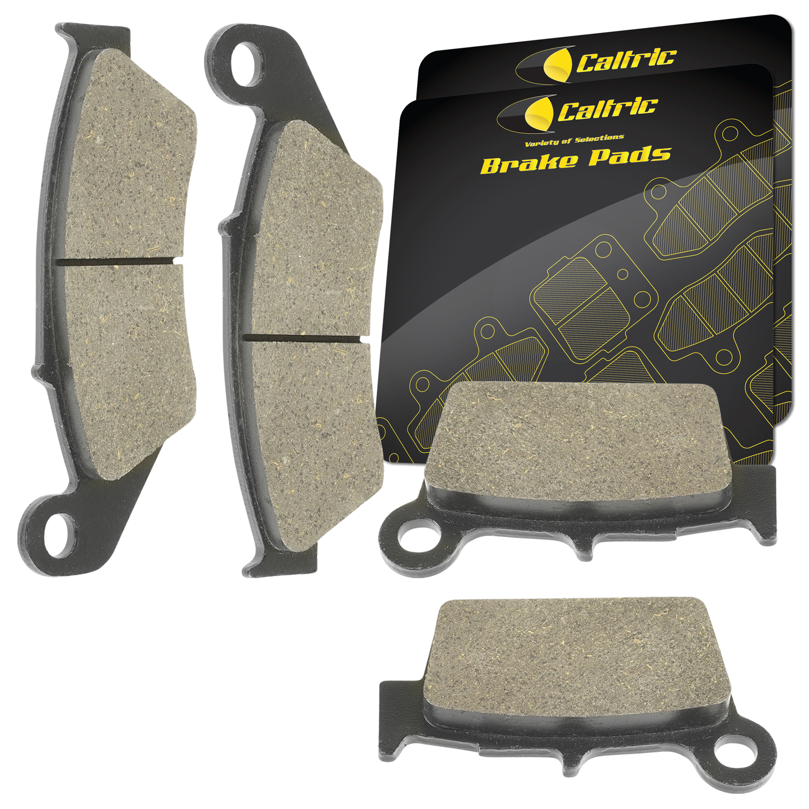 Caltric Front and Rear Brake Pads for Kawasaki KX450 KX450F 2006-2019