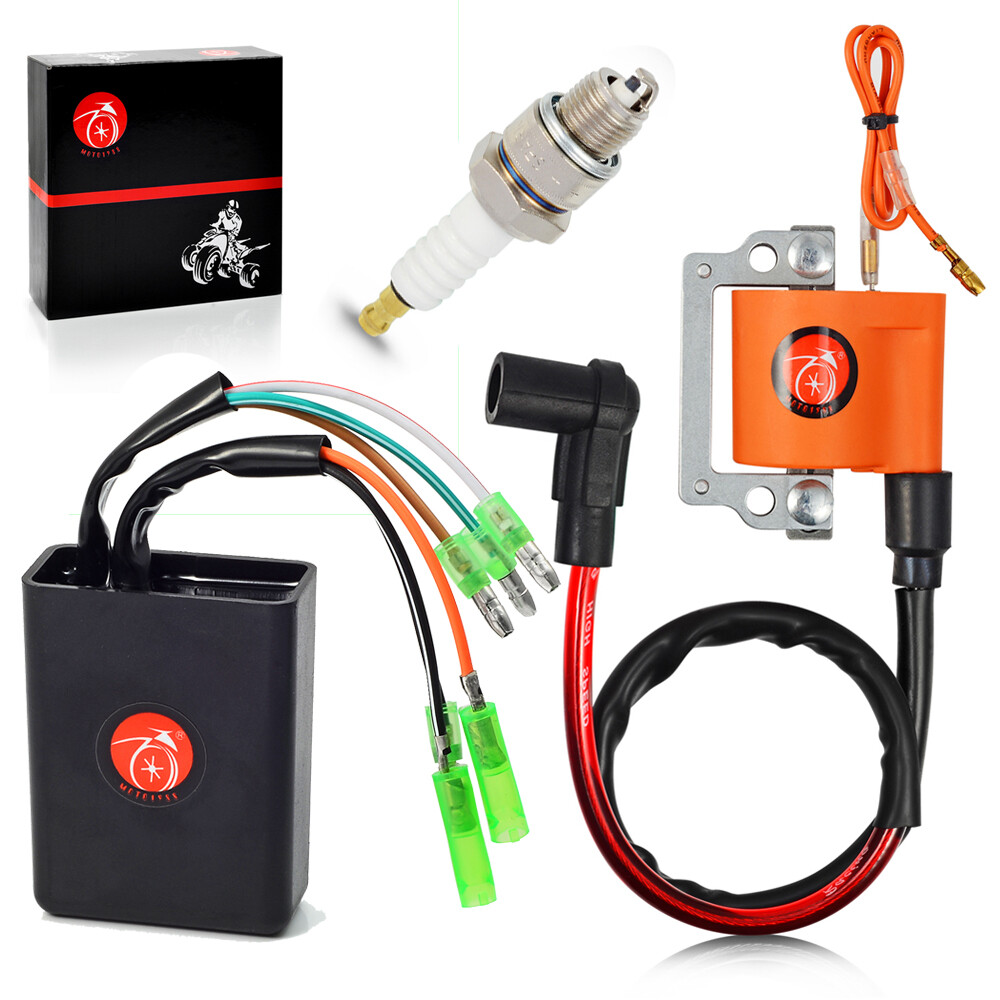 Ignition Coil Cdi & Spark Plug For Yamaha Golf Car Cart G1 Gas 2 Cycle 1979-1986
