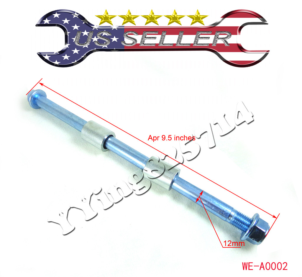 12mm 240mm Front Rear Wheel Axle with Spacer for Honda XR50 CRF50 XR 50 CRF 50