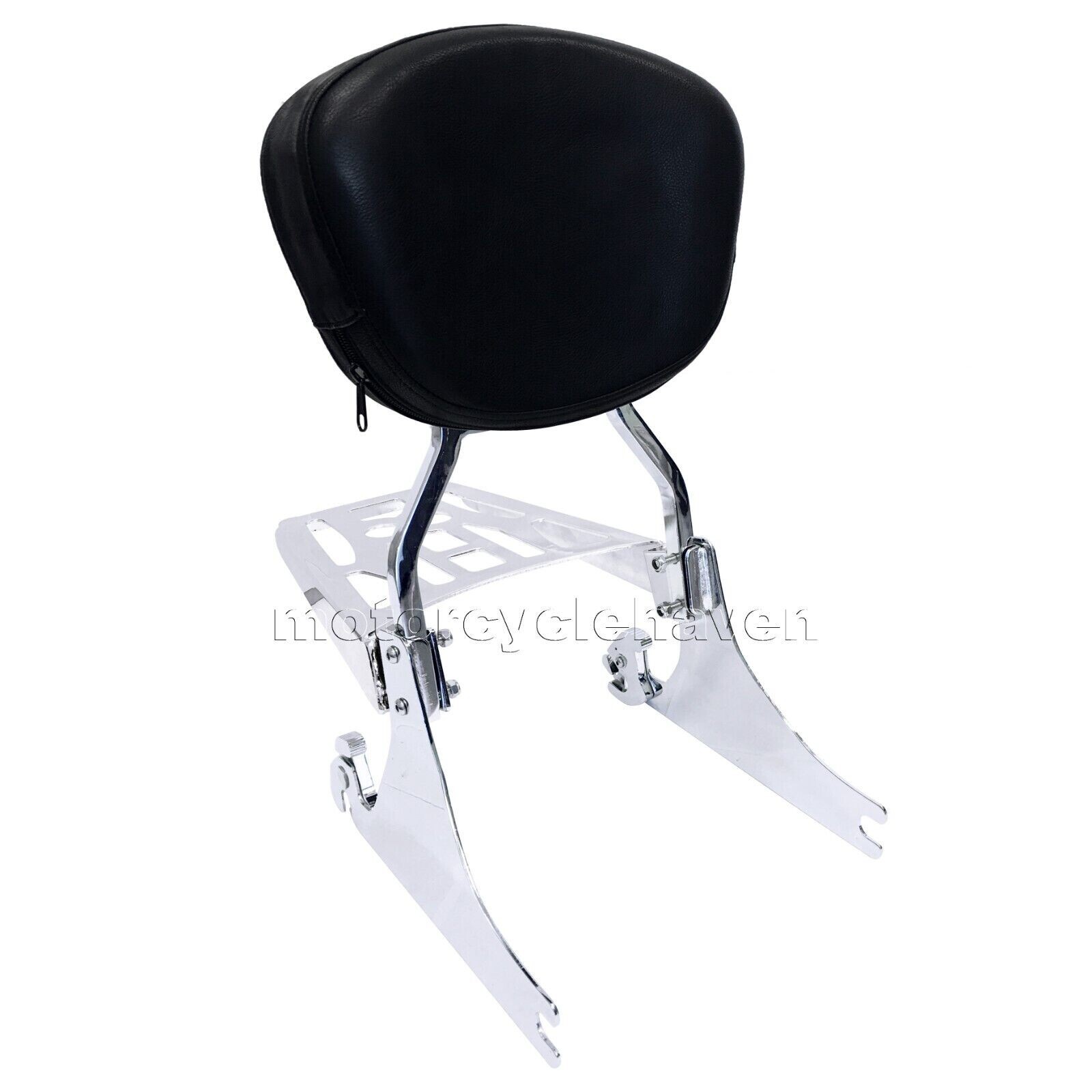 Sissy Bar Backrest Pad Luggage Rack Harley Davidson Softail 1984-2017 Stock Tire