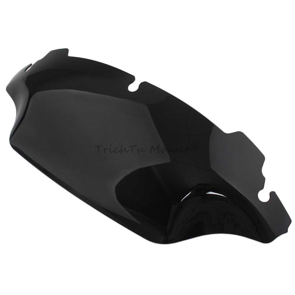 Black 7″ Wave Windshield Windscreen For Harley Touring Electra Glide 2014-2023