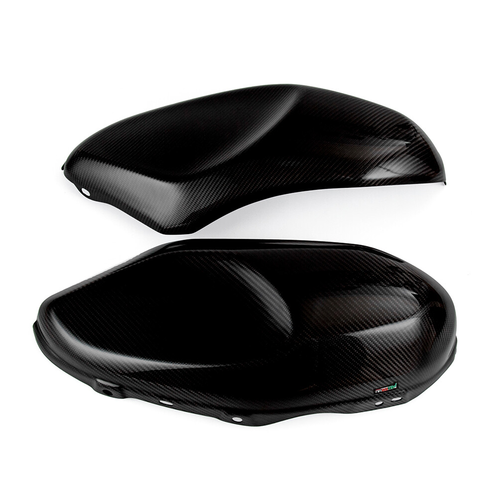 2016+ For YAMAHA XSR900 Carbon Fiber Tank Side Panel Cover Protector Gloss Twill