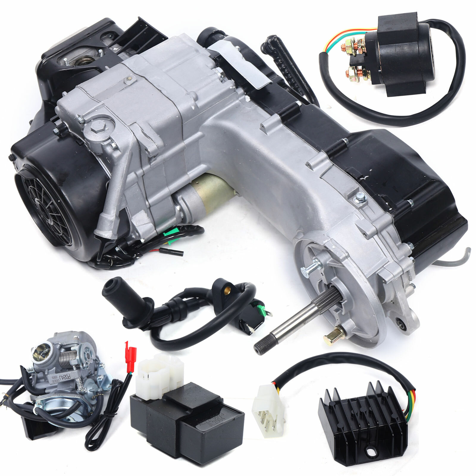 150CC 4 Stroke Long Case Complete Engine CVT Engine GY6 Scooter ATV Go Kart