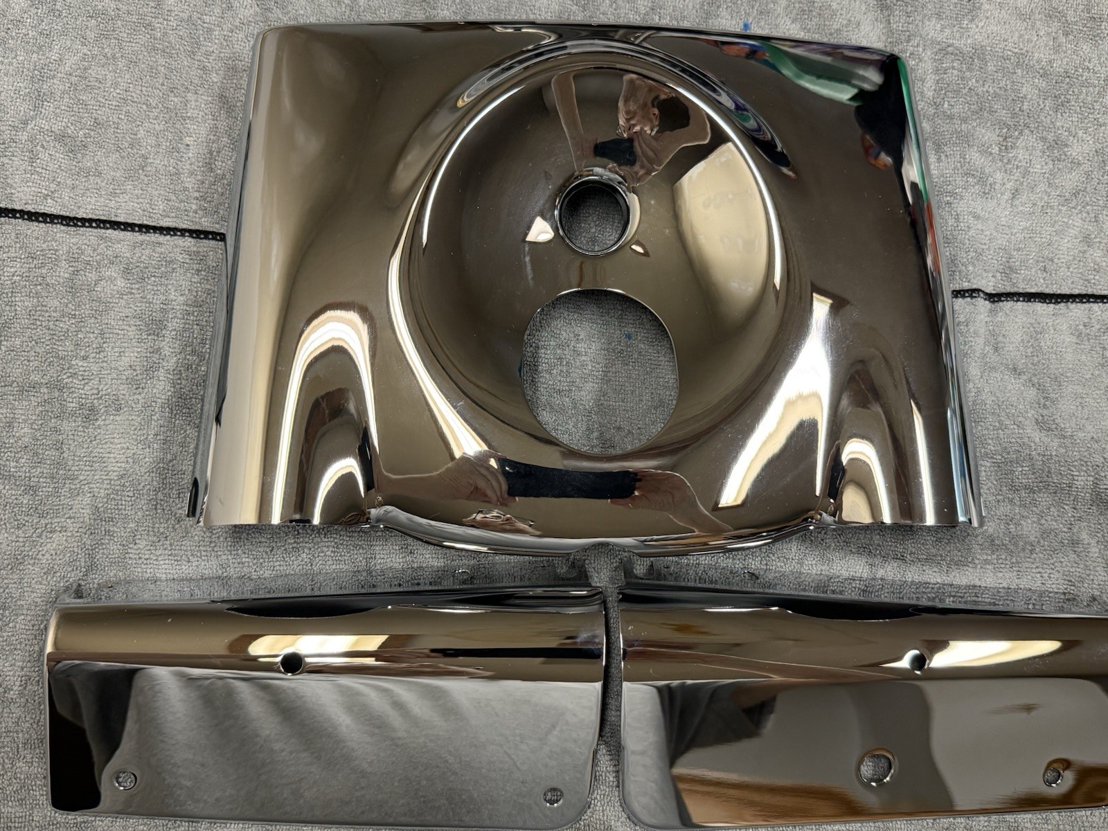 Harley show Chrome Smooth Nacelle 1986-2017 Flstf Factory Harley