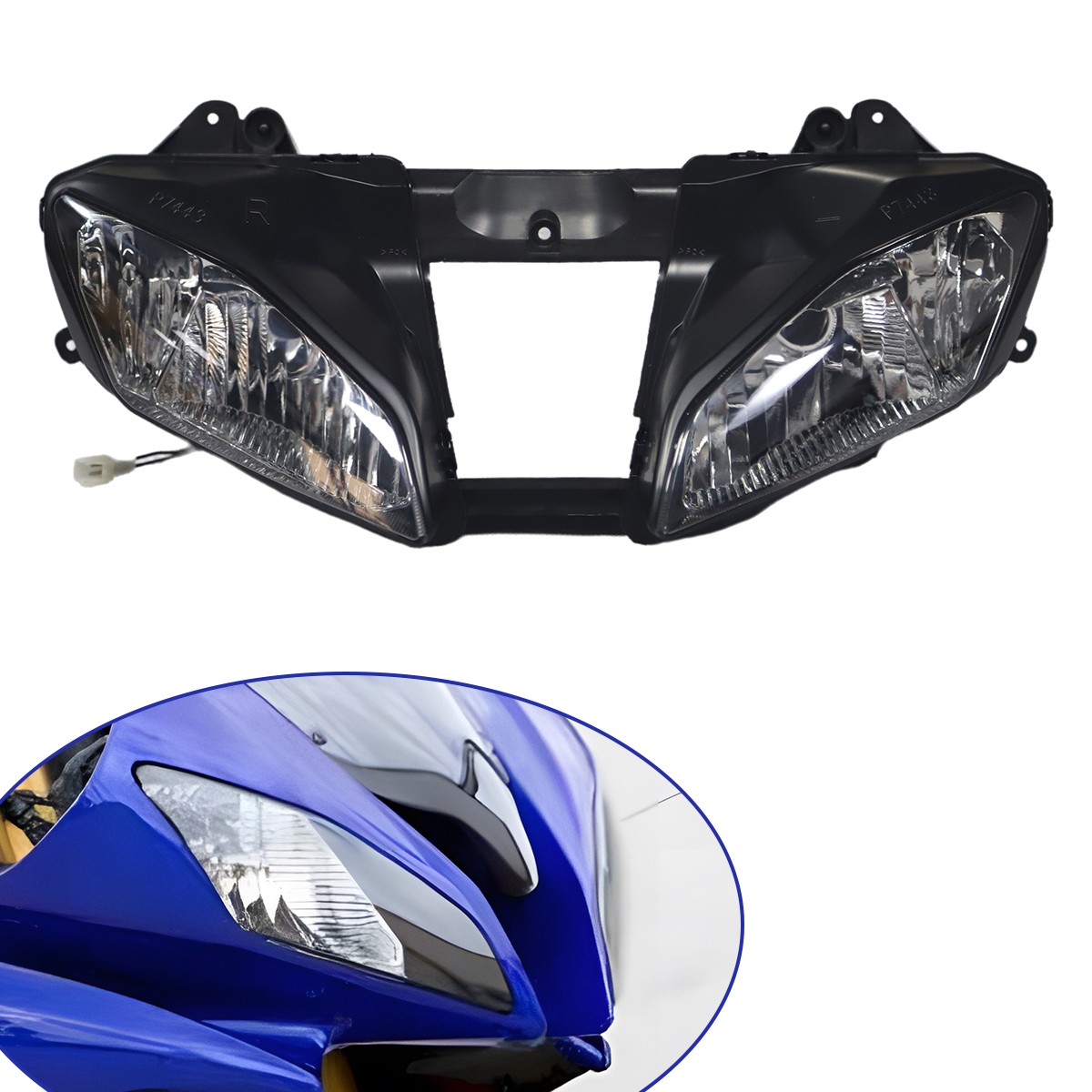 Front Headlight Assembly Fit For Yamaha YZF-R6 2008-2016 YZF R6 YZFR6 Head Lamp