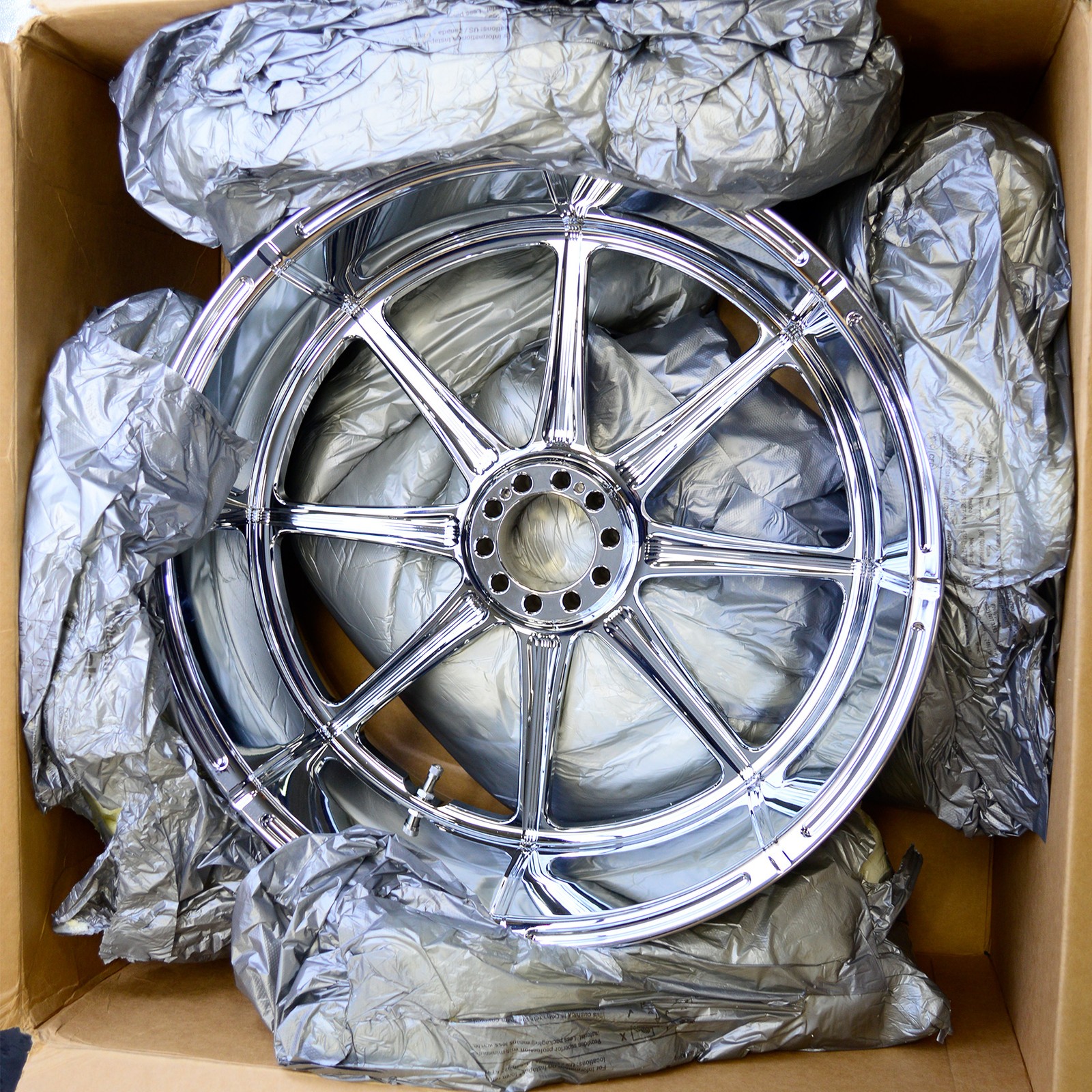 Custom Chrome Billet Wheel Rims Fit For Harley Touring XL Softail Dyna RevTech