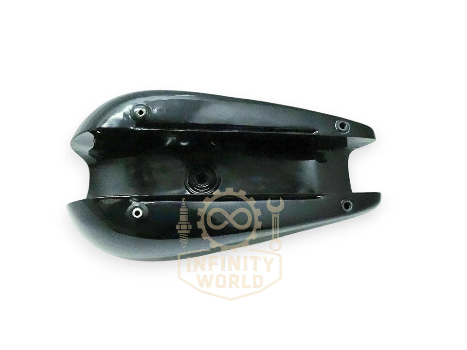 Fit For Triumph T140 Black Red Painted Steel Gas Fuel Petrol Tank