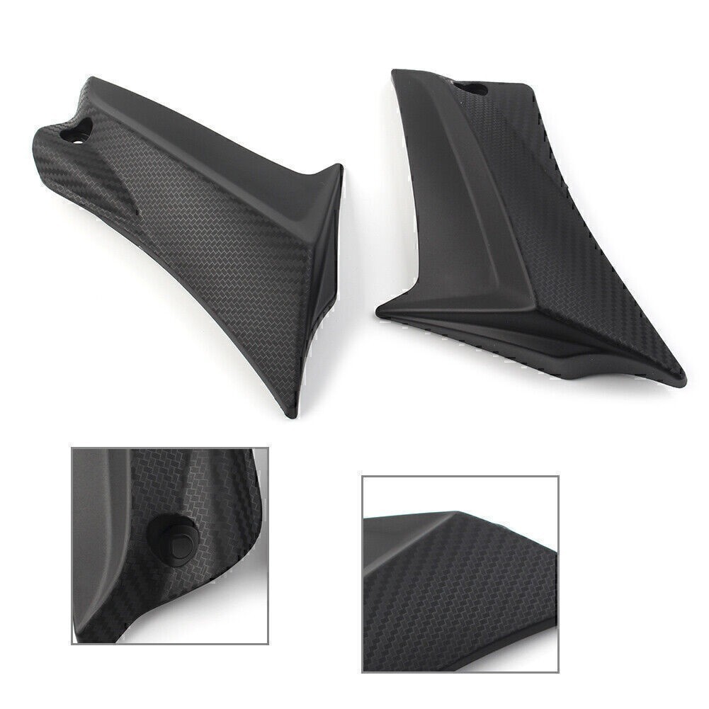 2 Pcs Black Air Duct Tube Cover Fairing For KAWASAKI Ninja ZX6R ZX636D/C 05-06