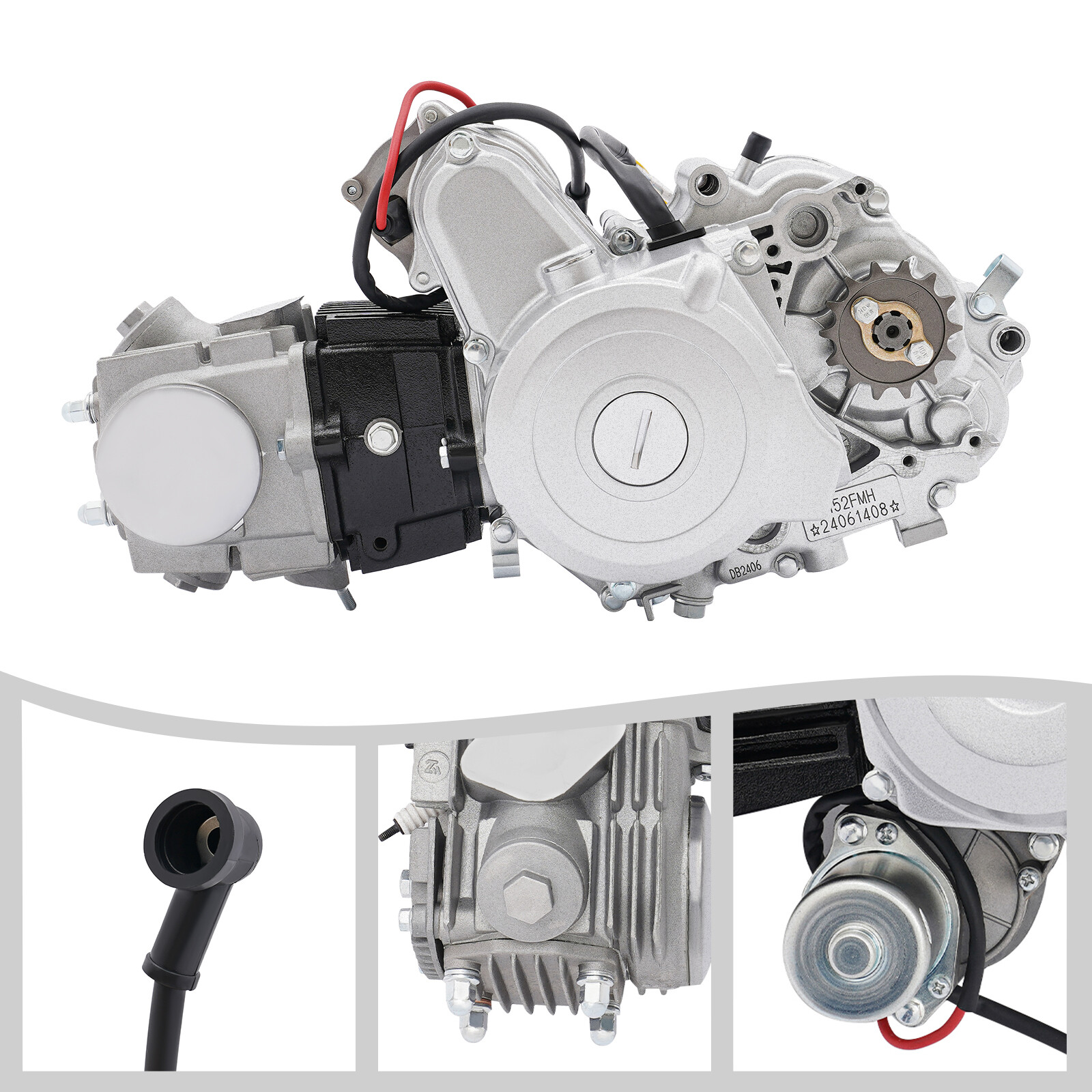 NEW Engine 4 Stroke Motor Auto Transmission Atv Go Kart 50CC 70CC 90CC 110CC