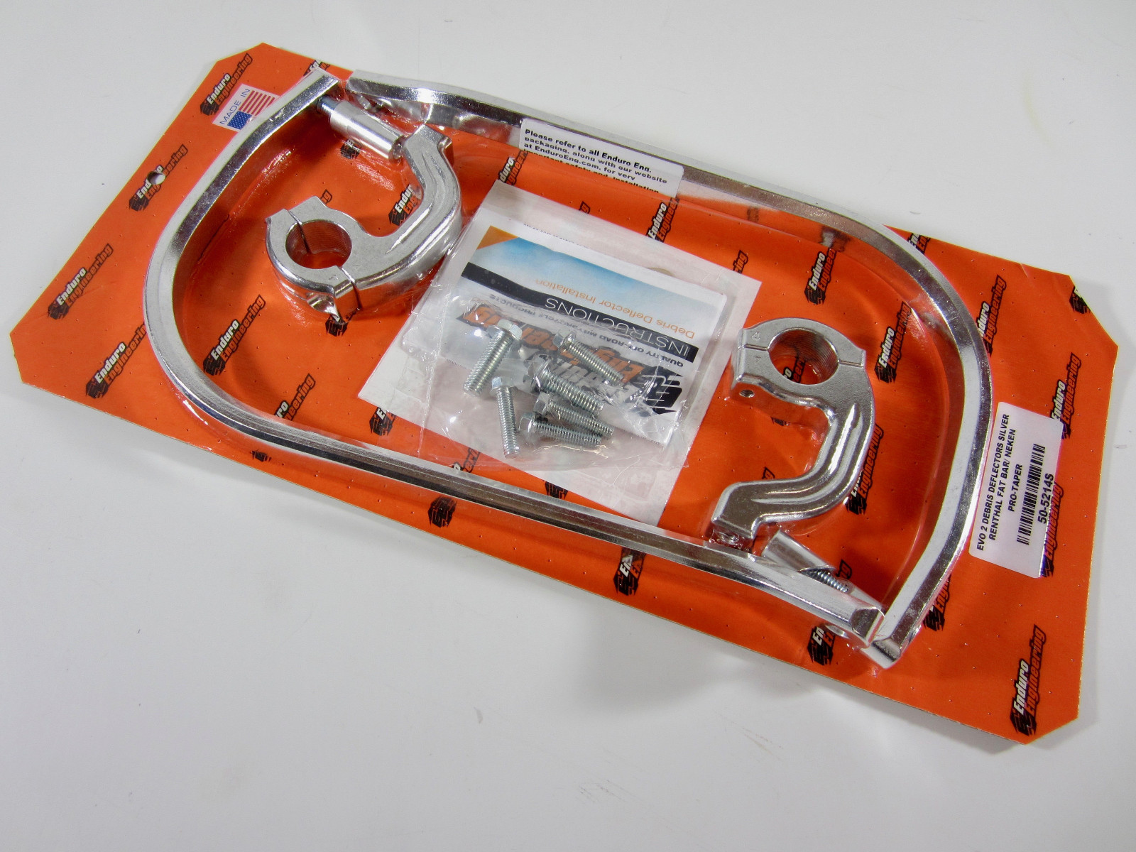 Enduro Engineering Evolution 2 Handguards Sliver 1-1/8″ White Roost Deflectors