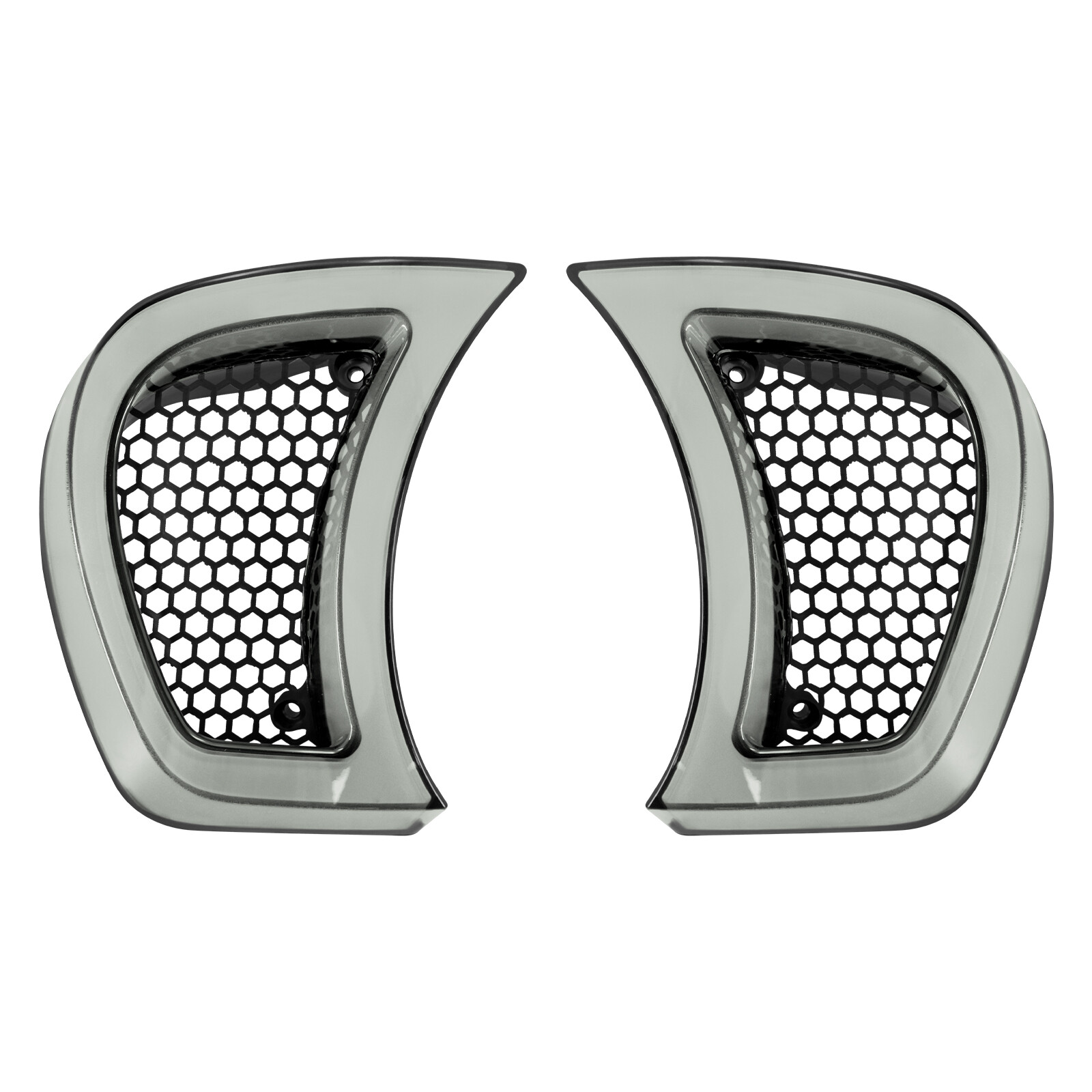 Headlight Vent Accent LED Turn Signal Light Clear Lens For Harley Road Glide 15+