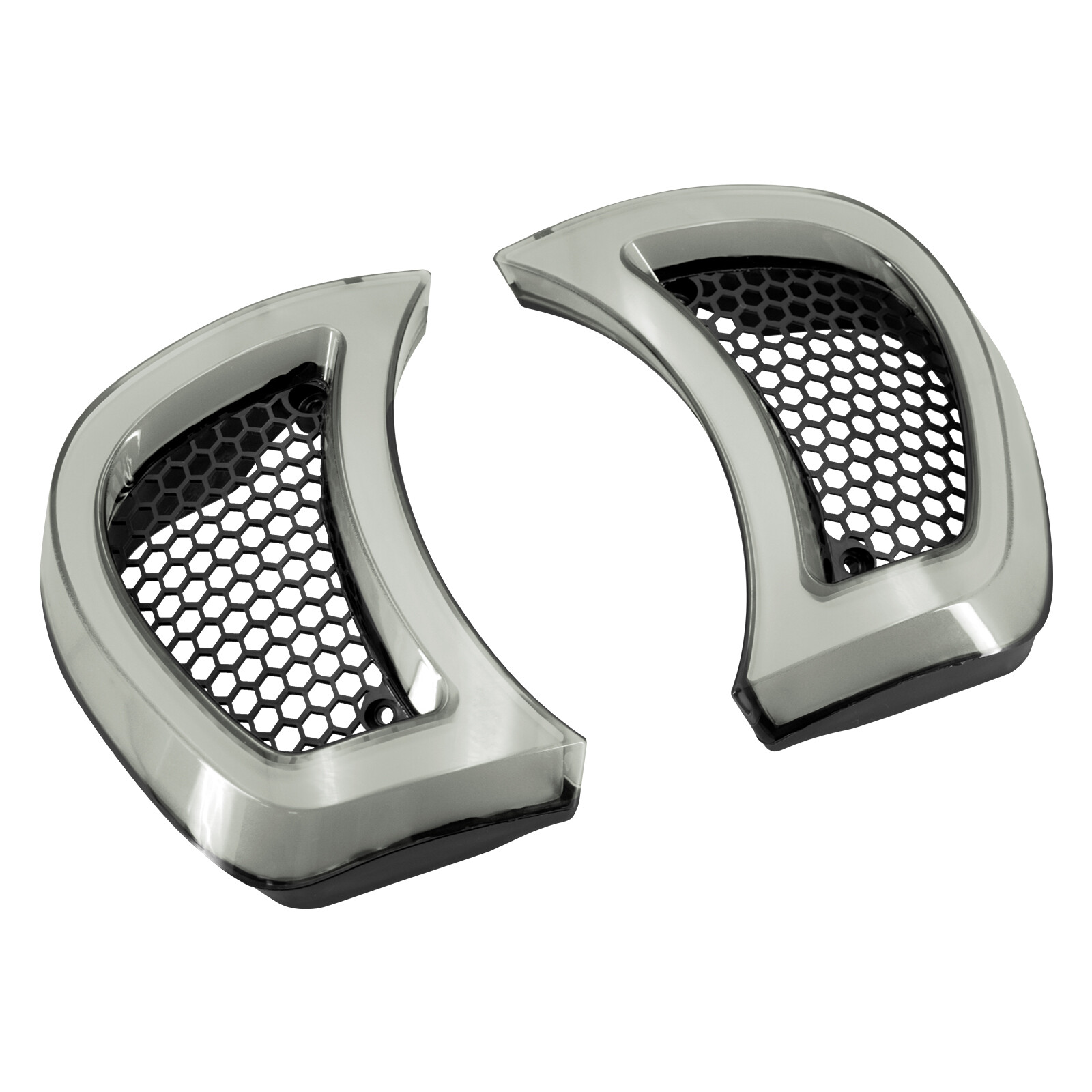 Headlight Vent Accent LED Turn Signal Light Clear Lens For Harley Road Glide 15+