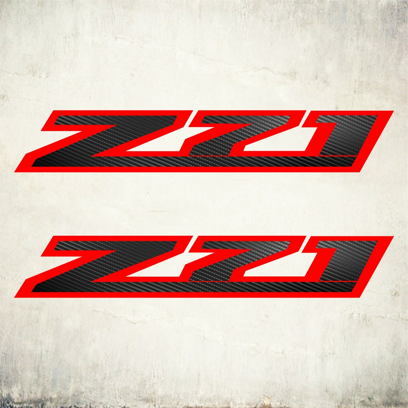 Z71 stickers decal, Silverado, chevy, truck cut design Red and fiber (SET)