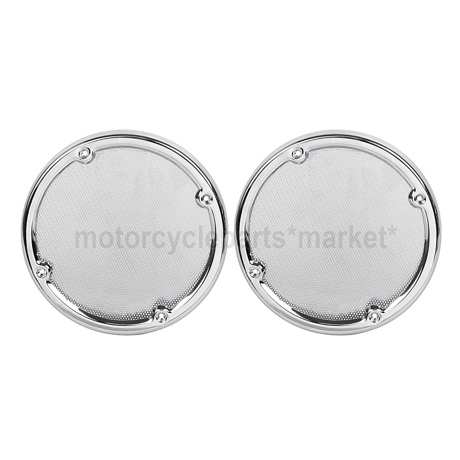 Rear Speaker Trim Grill Mesh Cover Fit For Harley 14-up Electra Tri Glide FLHTK