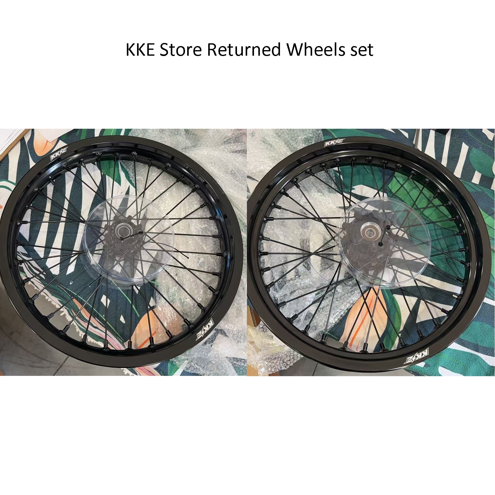KKE 2.15*17/2.5*17” Spoked Wheels Rims For Talaria Sting MX3 R MX4 X3 xXx BLack