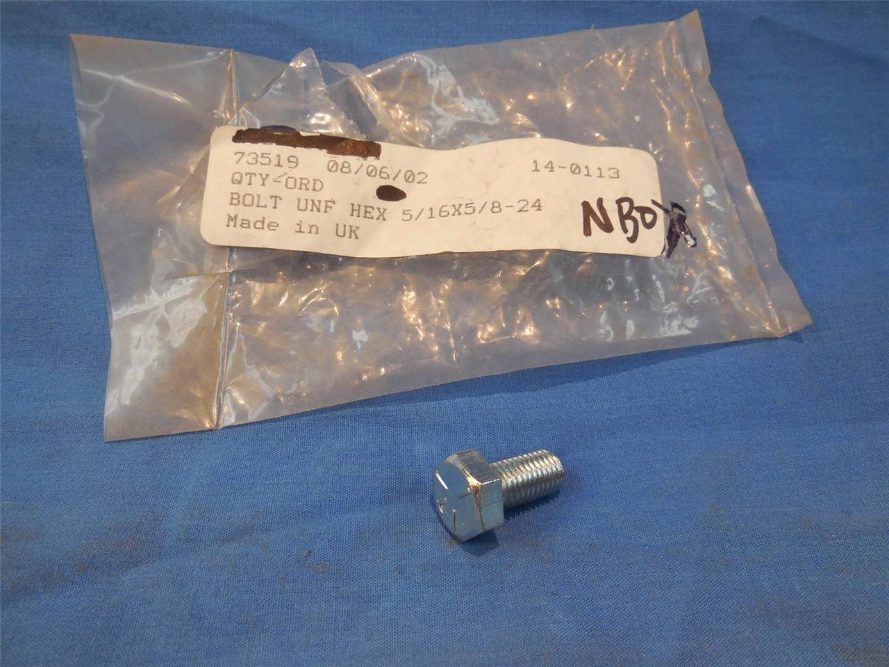 Triumph 14-0113 06-0359 21-1945 Hex Bolt 5/16 x 5/8-24 T150 T120 T140 NP912