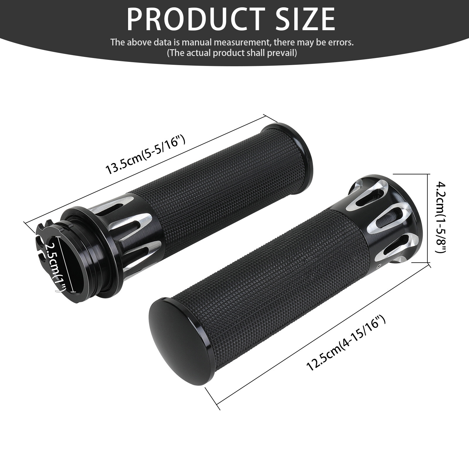 CNC Motorcycle 1″ Hand Grips Handlebar For Harley Davidson XL Sportster 883 1200