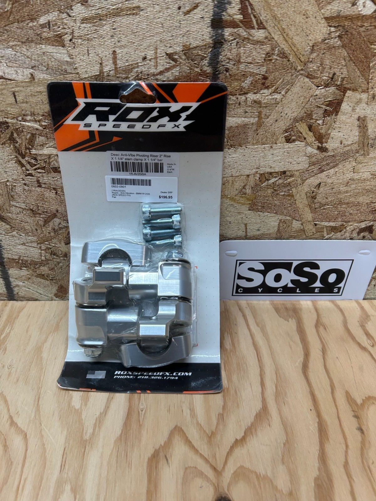 ROX SPEED FX Anti-Vibration 2″ Pivot Handlebar Risers – 1-1/4″ – BMW R1250GS